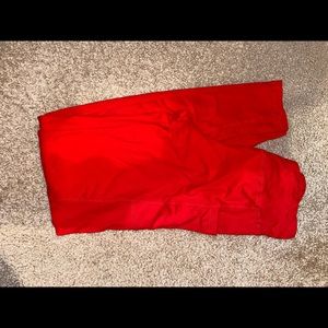 Red leggings with pockets!